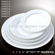 Gesundes, spezielles, haltbares, weißes Porzellan, flache, runde Platte